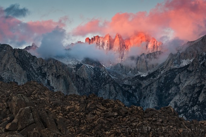 Gary Hart Photography: Red Dawn, Mt. Whitney and the Alabama Hills, Eastern Sierra