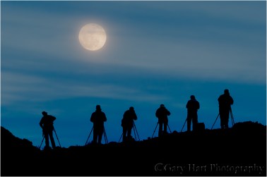Moonrise Silhouette, Death Valley