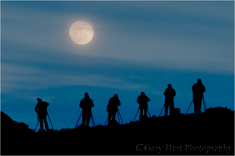 Moonrise Silhouette, Death Valley