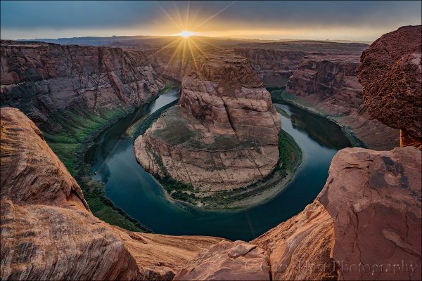 Gary Hart Photography: Sunstar, Horseshoe Bend, Arizona