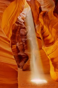 Gary Hart Photography: Heavenly Beam, Upper Antelope Canyon, Arizona