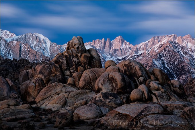 Before Sunrise, Mt. Whitney and the Alabama Hills, California
