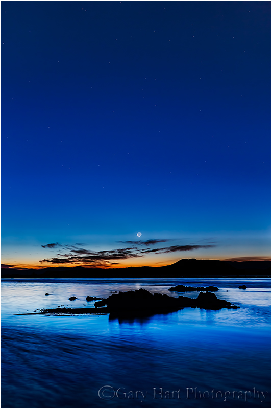 Night and Day, Crescent Moon and Mono Lake