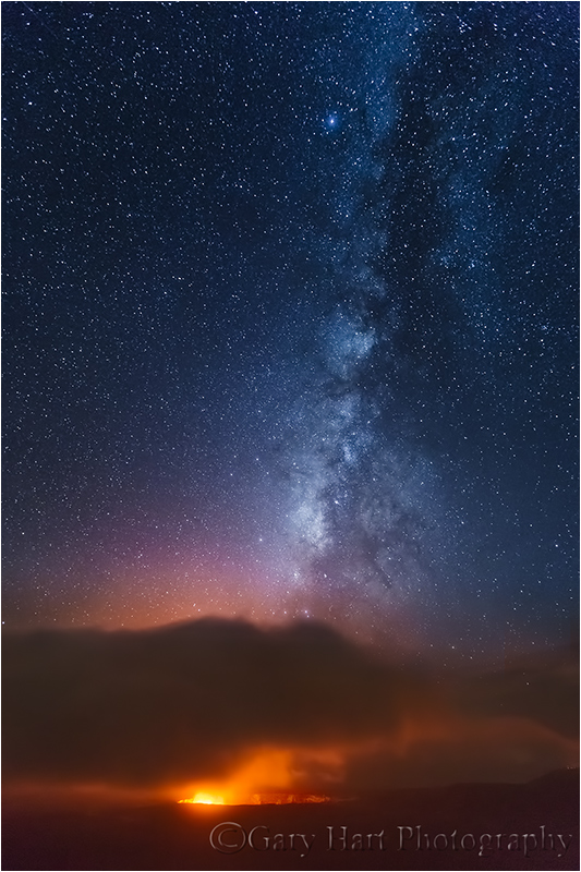 Gary Hart Photography, The Milky Above Kilauea Volcano