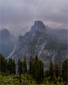 Gary Hart Photography: Direct Hit, Half Dome Lightning Strike, Yosemite