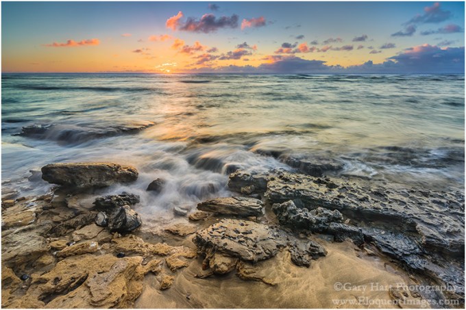 Gary Hart Photography: Gentle Surf, Ke'e Beach, Kauai
