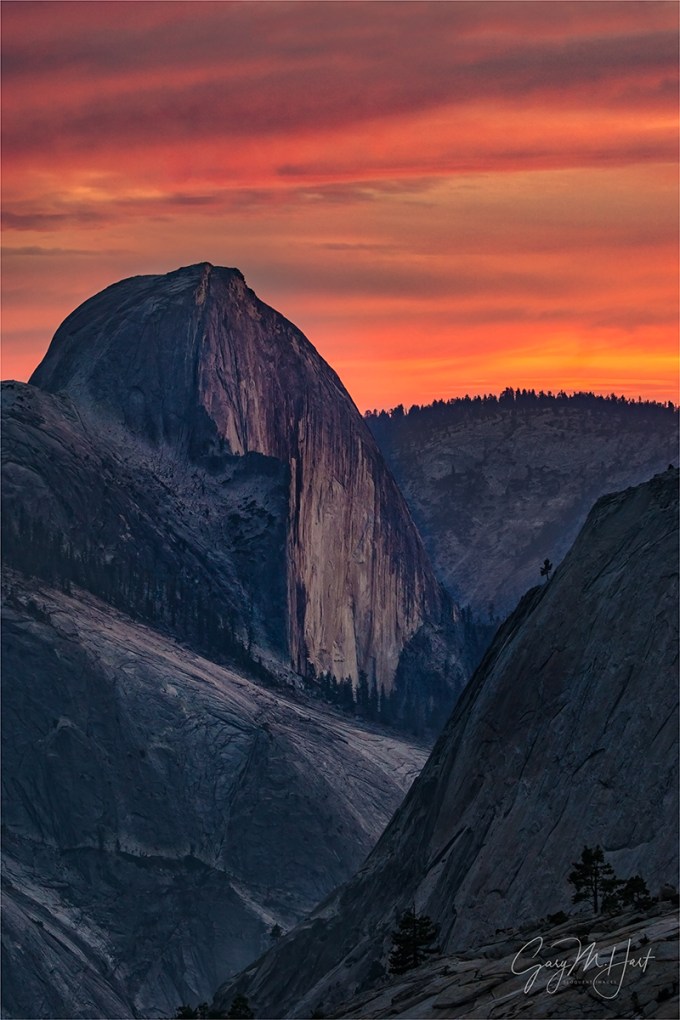 Gary Hart Photography: Half Dome at Sunset, Olmsted Point, Yosemite