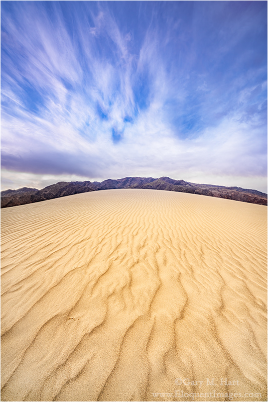 Gary Hart Photography: Sand and Sky, Mesquite Flat Dunes, Death Valley