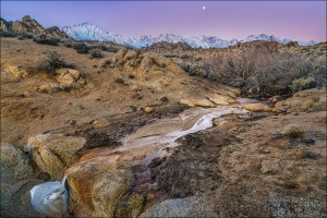 Gary Hart Photography: Winter Dawn, Mt. Whitney and the Alabama Hills, California