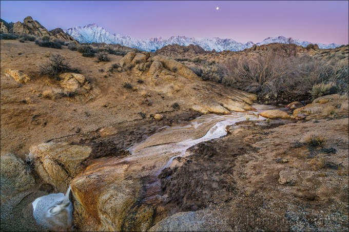 Gary Hart Photography: Winter Dawn, Mt. Whitney and the Alabama Hills, California