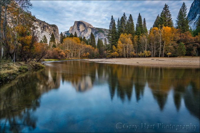 Gary Hart Photography: Autumn Mirror, Half Dome, Yosemite