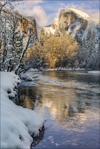 Gary Hart Photography: Frozen Reflection, Half Dome, Yosemite