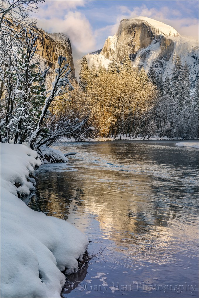 Gary Hart Photography: Frozen Reflection, Half Dome, Yosemite
