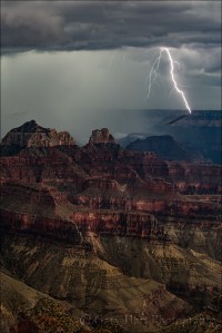 Gary Hart Photography: Lightning Shadow, Grand Canyon Lodge, North Rim