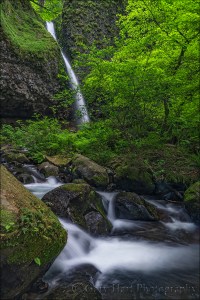 Gary Hart Photography: Downstream, Upper Horsetail Fall, Columbia River Gorge