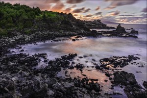 Gary Hart Photography: West Maui Tide Pool Sunset, Hawaii