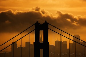 Gary Hart Photography: Golden Morning, Golden Gate Bridge and San Francisco, Marin Headlands
