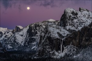 Gary Hart Photography: Nightfall, Full Moon and Yosemite Valley, Yosemite