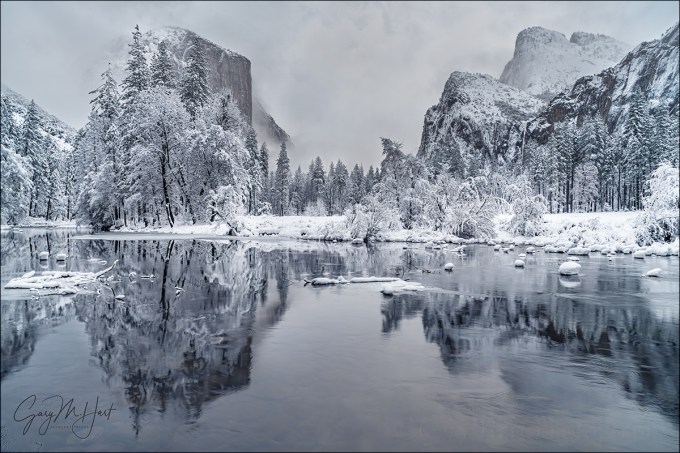 Gary Hart Photography: Winter Glaze, Valley View, Yosemite