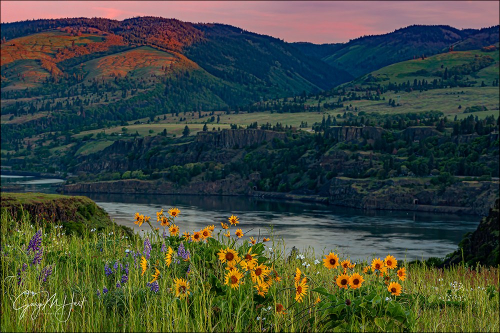 Gary Hart Photography: Spring Sunset, Rowena Crest, Columbia River Gorge