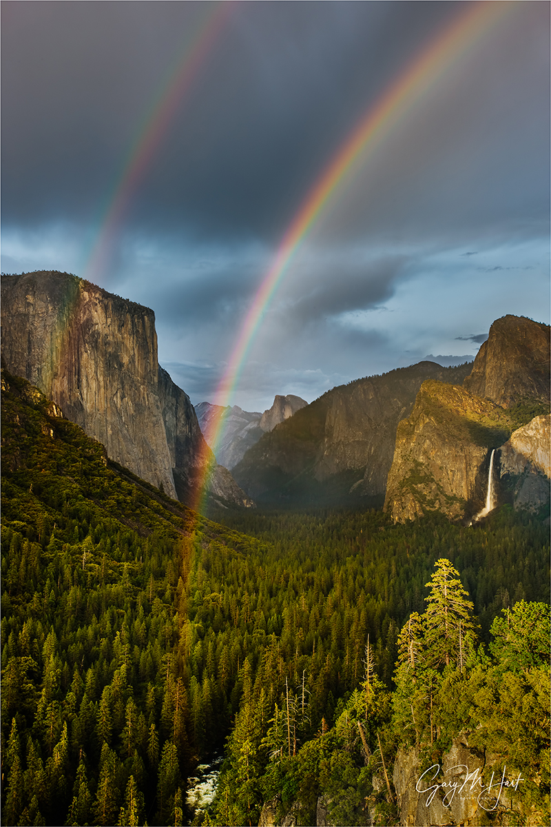 Gary Hart Photography: Double Rainbow, Yosemite Valley