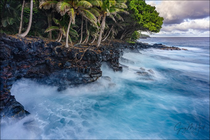 Gary Hart Photography: Surf on the Rocks, Puna Coast, Hawaii