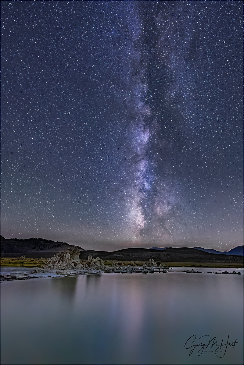 Gary Hart Photography: Milky Way Reflection, South Tufa, Mono Lake