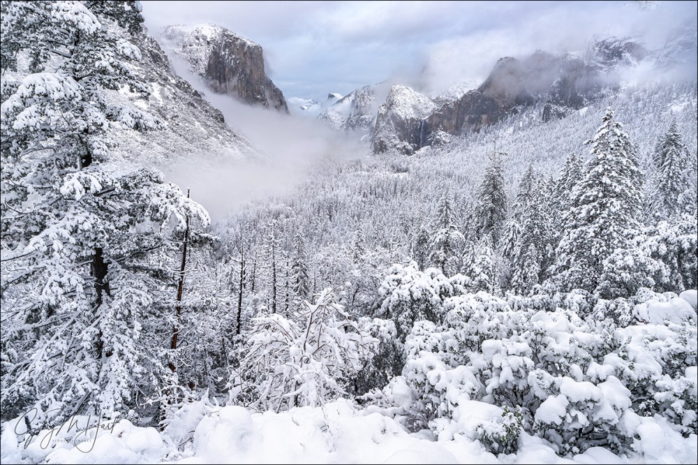 Gary Hart Photography: Snowfall, Tunnel View, Yosemite