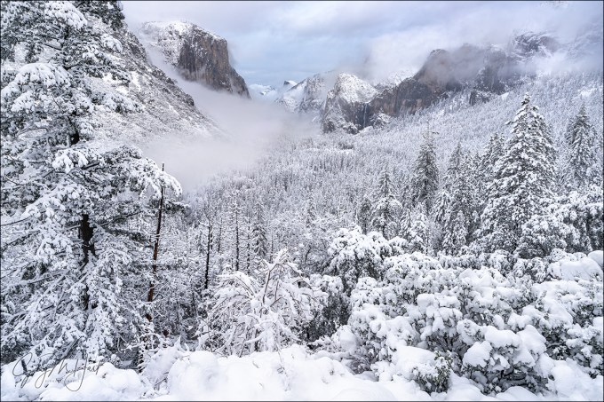 Gary Hart Photography: Snowfall, Tunnel View, Yosemite