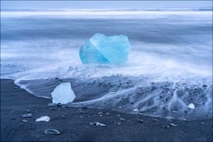 Gary Hart Photography: Surf On the Rocks, Diamond Beach, Iceland