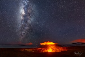 Gary Hart Photography: Glow, Milky Way Above Kilauea, Hawaii