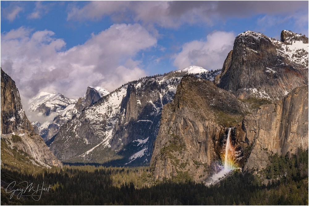 Gary Hart Photography: Spring Rainbow, Bridalveil Fall, Yosemite