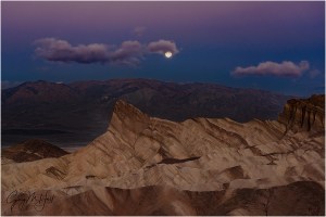 Gary Hart Photography: Twilight Moon, Zabriskie Point, Death Valley