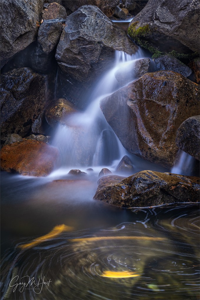Gary Hart Photography: Autumn Spiral, Bridalveil Creek, Yosemite
