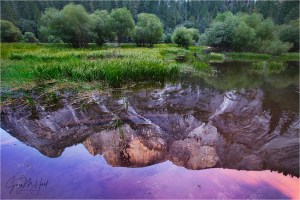 Gary Hart Photography: Sunset Reflection, Half Dome and Mirror Lake, Yosemite