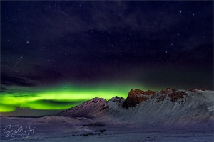 Gary Hart Photography, Northern Lights and Big Dipper, Vik, Iceland