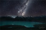 Gary Hart Photography: Dark Night, Milky Way and Tasman Lake, New Zealand