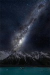 Gary Hart Photography: Star Spangled Night, Milky Way and Tasman Lake, New Zealand