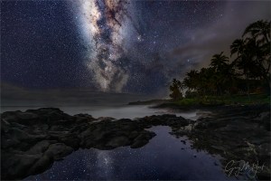 Gary Hart Photography: Milky Way Reflection, Puna Coast, Hawaii