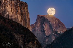 Gary Hart Photography: Supermoon, El Capitan and Half Dome, Yosemite