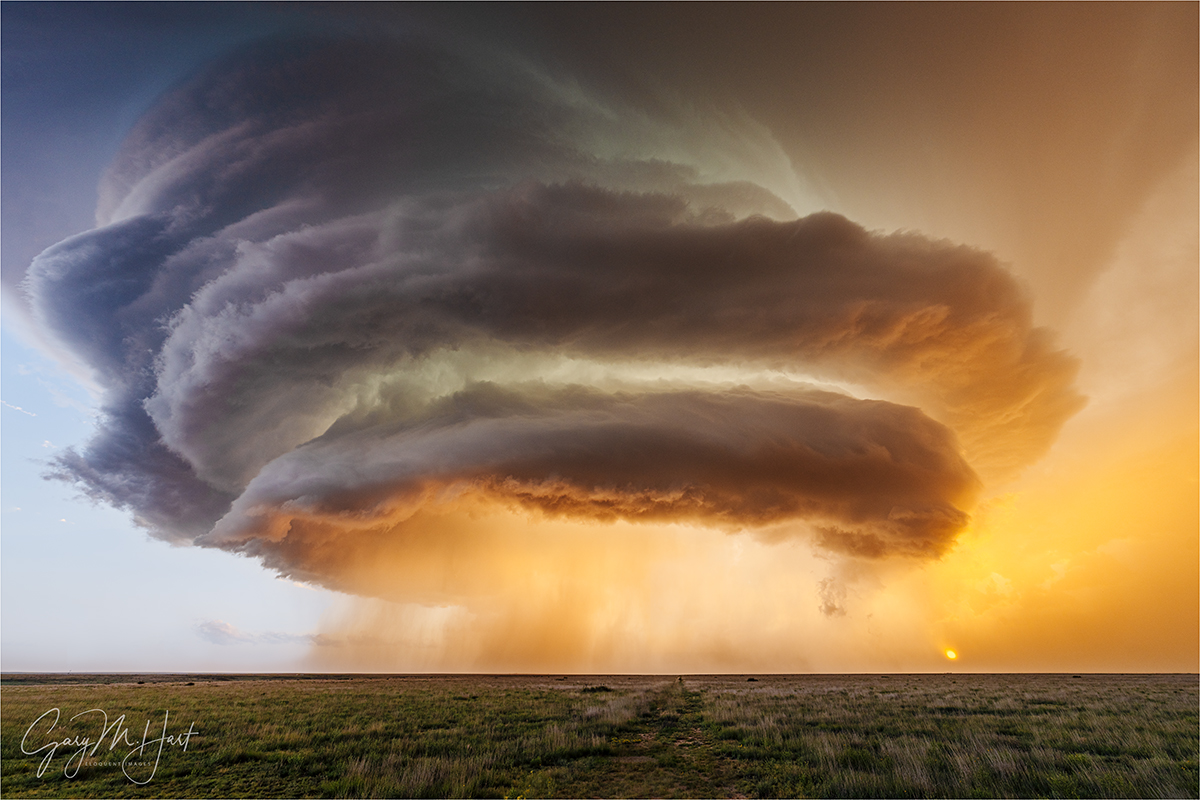 Gary Hart Photography: Supercell at Sunset, Amistad, Texas