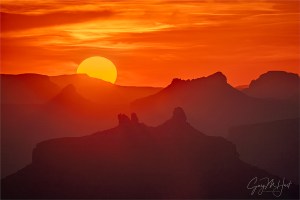 Gary Hart Photography: Ablaze, Desert View Sunset, Grand Canyon