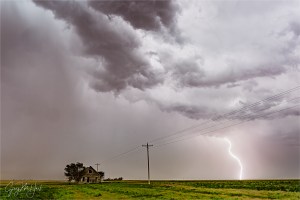 Gary Hart Photography: Lightning and Abandoned House, Eastern Colorado