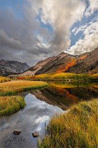 Gary Hart Photography: Color and Clouds, North Lake Autumn Reflection, Eastern Sierra