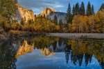 Gary Hart Photography: Autumn Moonrise Reflection, Half Dome and the Merced River, Camp 6, Yosemite