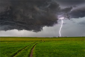 Gary Hart Photography: Rural Lightning Strike, Southeastern Wyoming