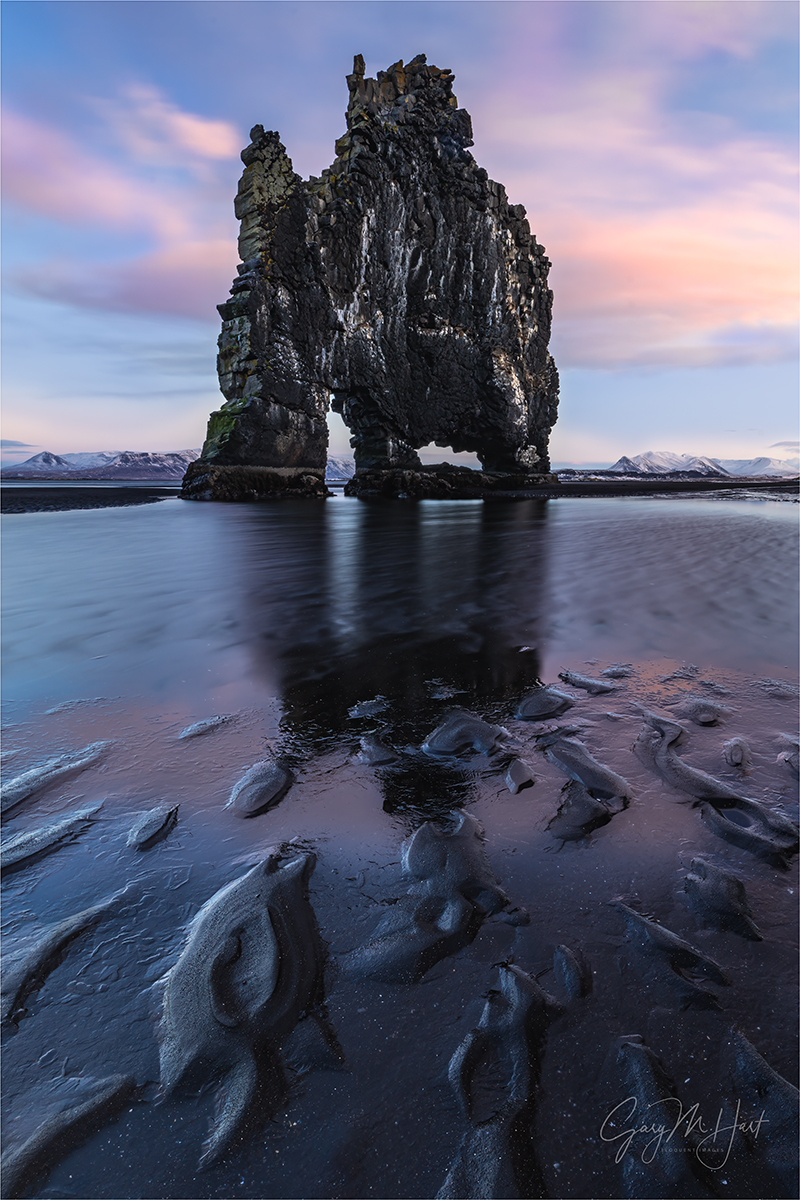 Gary Hart Photography: Hvítserkur Rock Reflection, Húnaflói Bay, Vatnsnes Peninsula, Iceland